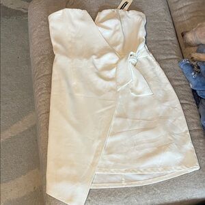 Impressions white Strapless Dress